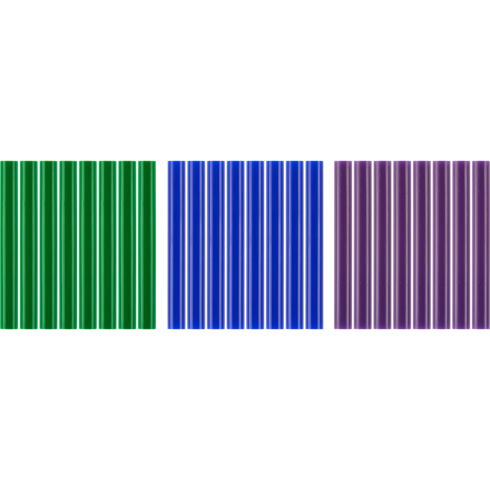 (1) A1932404 -  8 green, 8 blue, and 8 purple full size glue sticks 