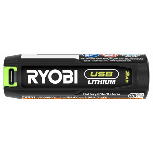 FVB01 - (1) Batería USB de iones de litio de 2 Ah