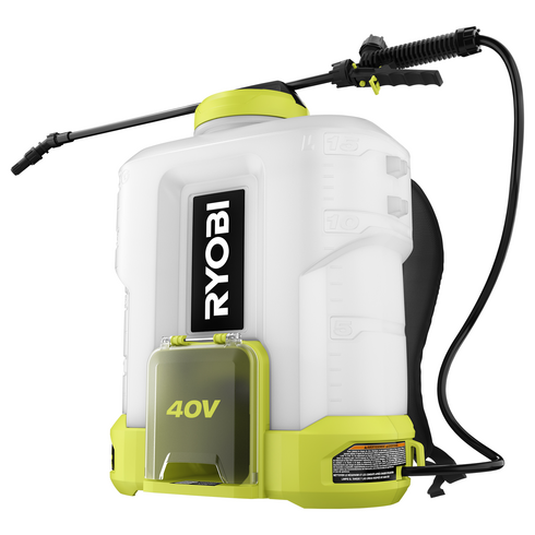 (1) RY40301BTLVNM - 40V 4 Gallon Backpack Sprayer