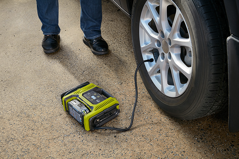 Ryobi one best sale plus tire inflator