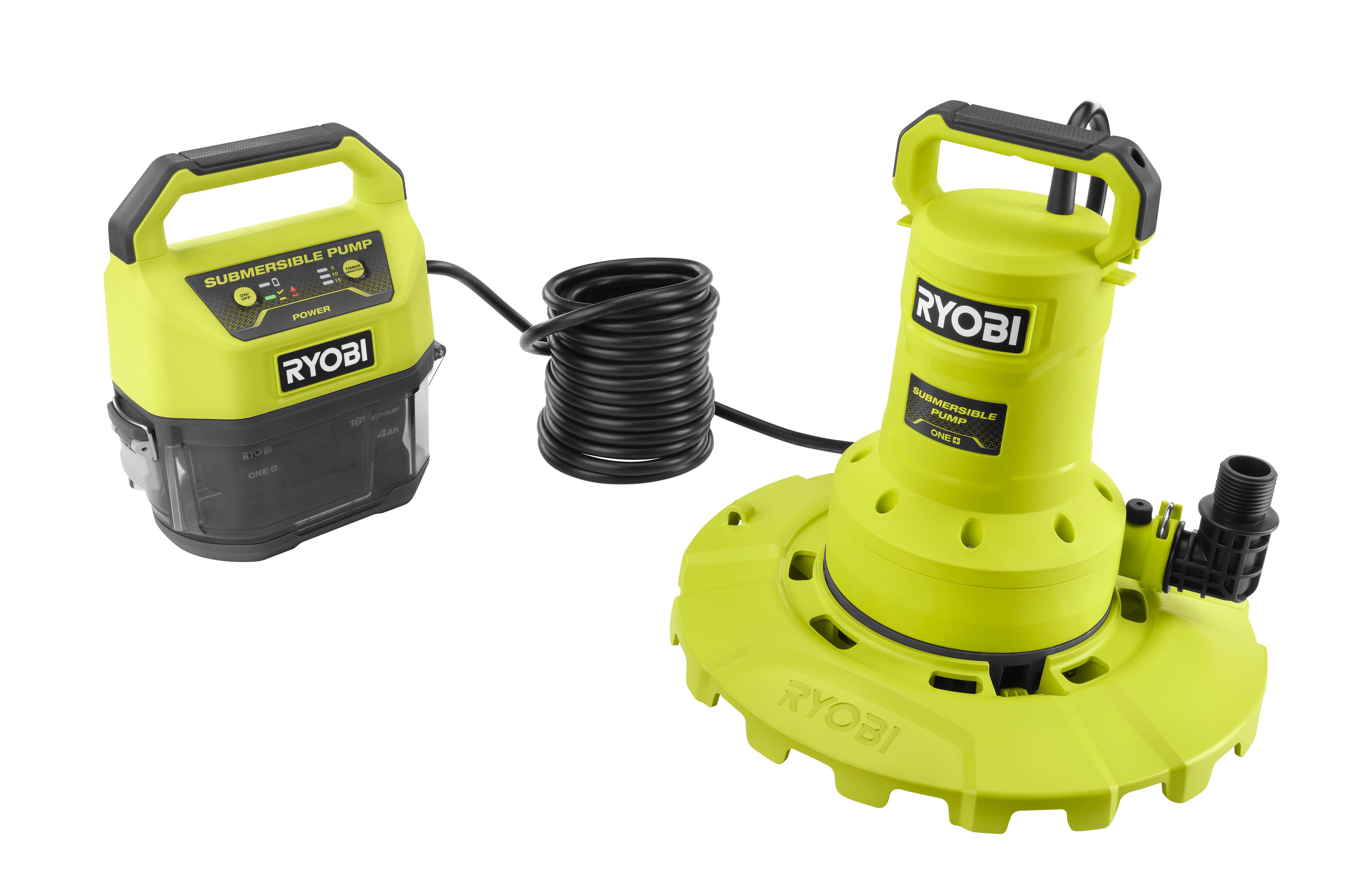 18V ONE+ 20 GPM SUBMERSIBLE WATER TRANSFER PUMP - RYOBI Tools