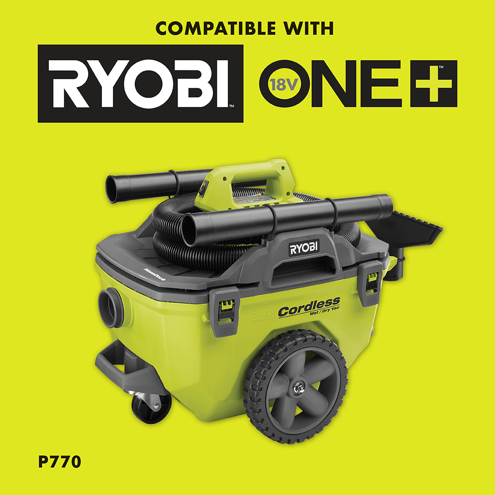 RYOBI Hand Vacuum Accessory Kit with Crevice Tool, Floor Nozzle