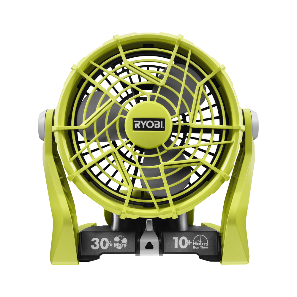  Ryobi P3320 18 Volt Hybrid One+ Battery or AC Powered  Adjustable Indoor / Outdoor Shop Fan (Battery and Extension Cord Not  Included / Fan Only) : Tools & Home Improvement