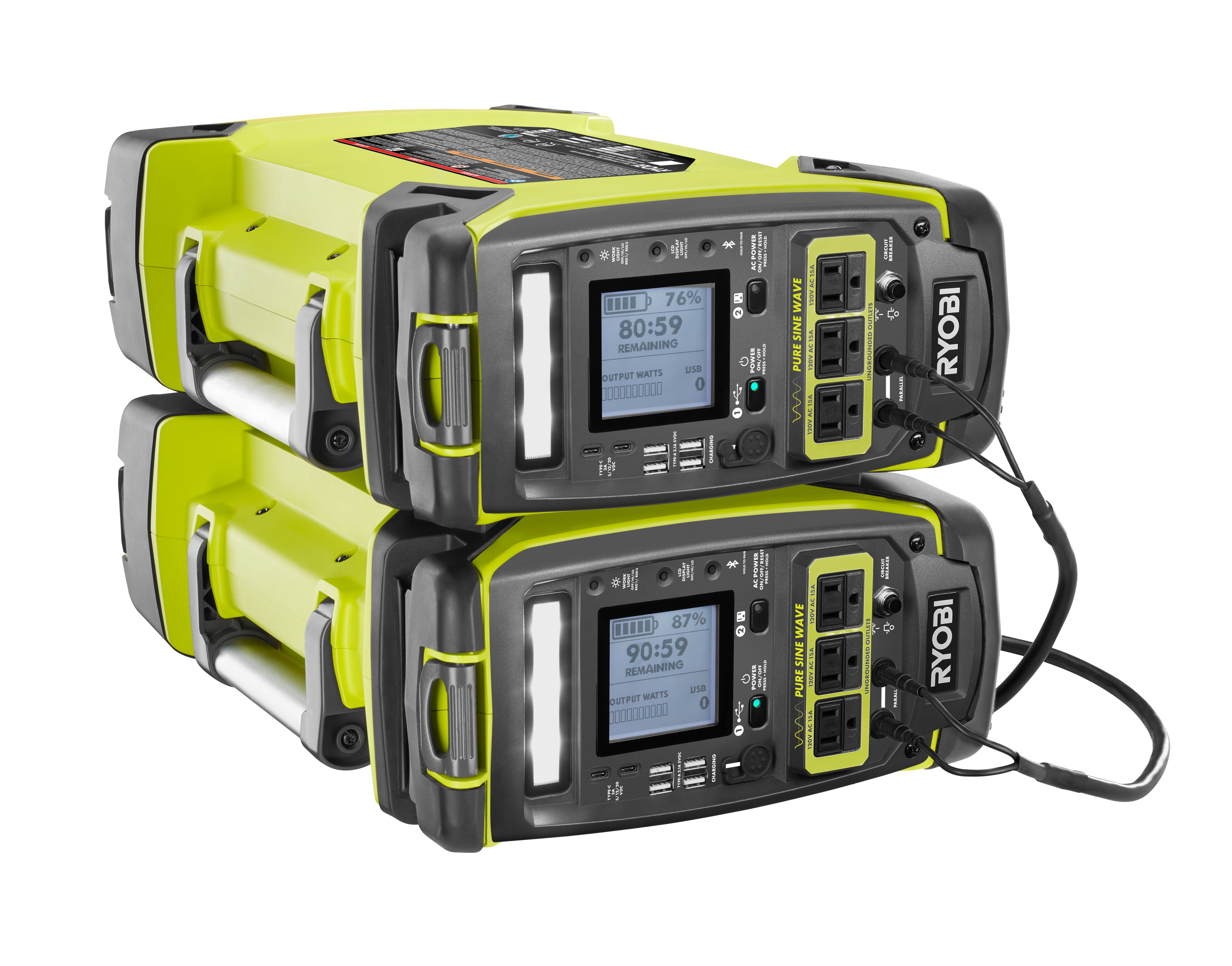1800 Watt Portable Power Station and Simultaneous Battery Charger