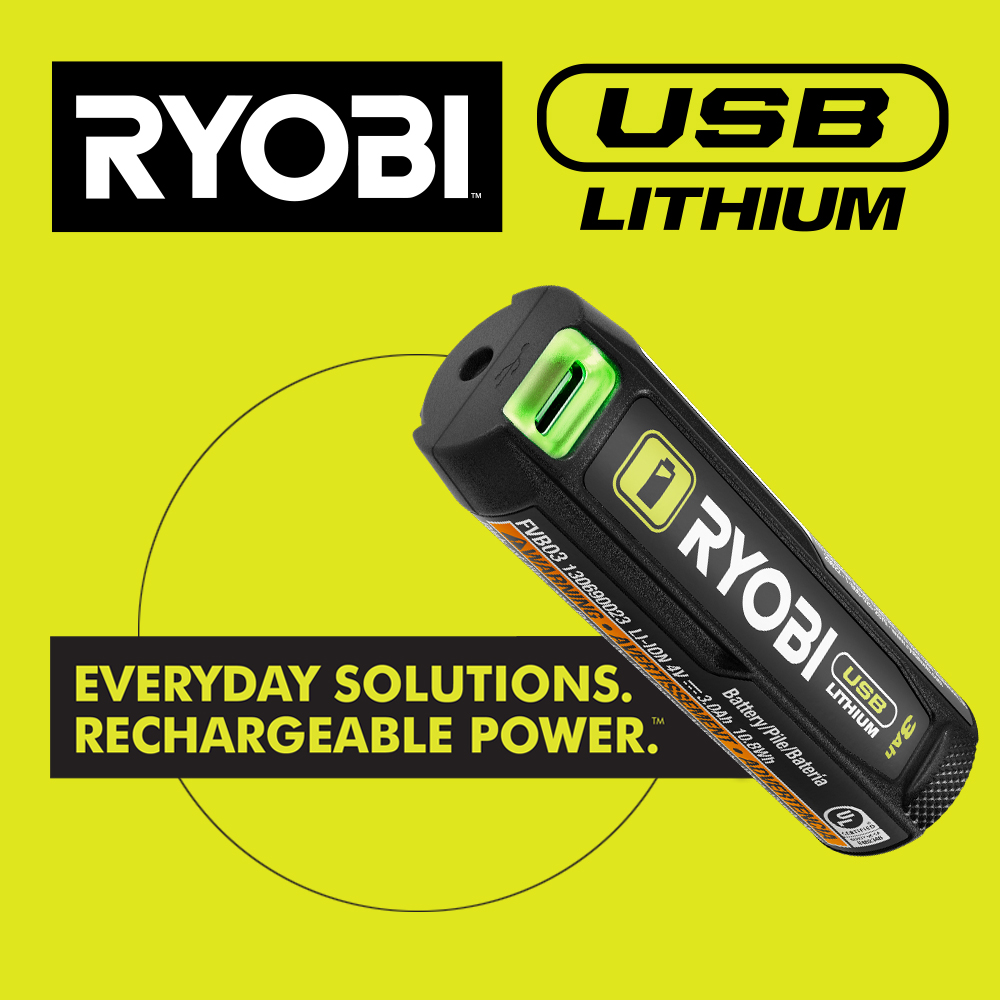 Ryobi - Gonfleur 4v usb lithium - 6,9 bars - 1 batterie 2,0ah - ri4-120g -  Distriartisan