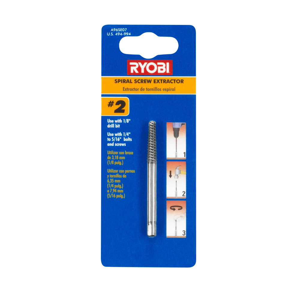 RYOBI Spiral Screw Extractor Set (5-Piece) A96SE51 - The Home Depot