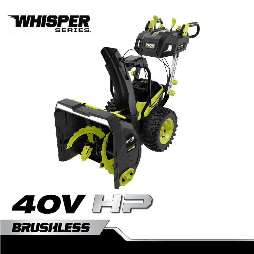 40V HP Brushless Whisper Series 24” Two-Stage - RYOBI Tools