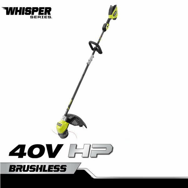 Product photo: 40V HP BRUSHLESS WHISPER SERIES 17" CARBON FIBER SHAFT STRING TRIMMER