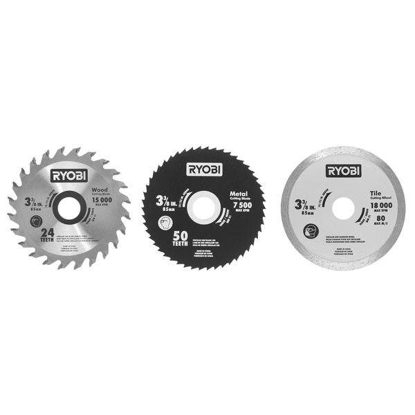 Product photo: 3-3/8" Multi-Material Saw Replacement Blade Set (3-Piece)