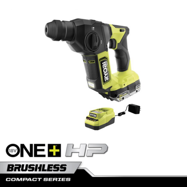 Product photo: 18V ONE+ HP COMPACT BRUSHLESS 5/8" SDS-PLUS ROTARY HAMMER KIT