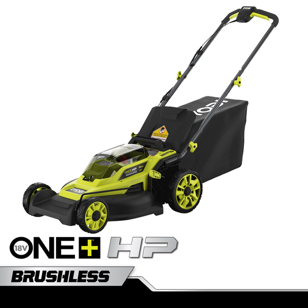 Product photo: 18V ONE+ HP 16” Lawn Mower with (2) 4.0 Ah Batteries and Charger