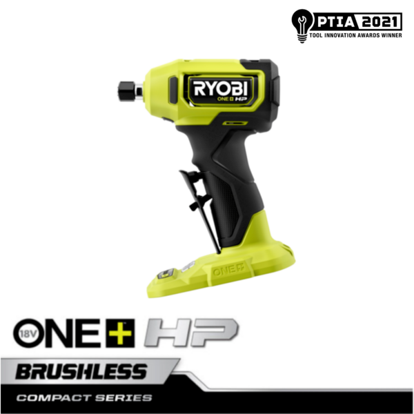Product photo: 18V ONE+ HP COMPACT BRUSHLESS 1/4" RIGHT ANGLE DIE GRINDER