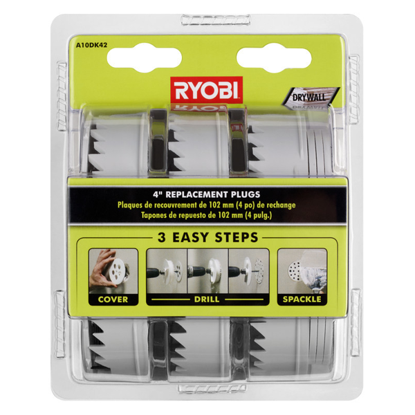 Product photo: 4" Drywall Repair Kit  Replacement Plugs