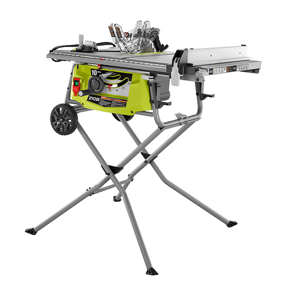 pave taxa opfindelse 10" Expanded Capacity Table Saw with Rolling Stand - RYOBI Tools