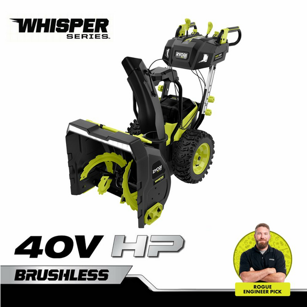 Product photo: 40V HP  Brushless Whisper Series 24" Two-Stage Snow Blower