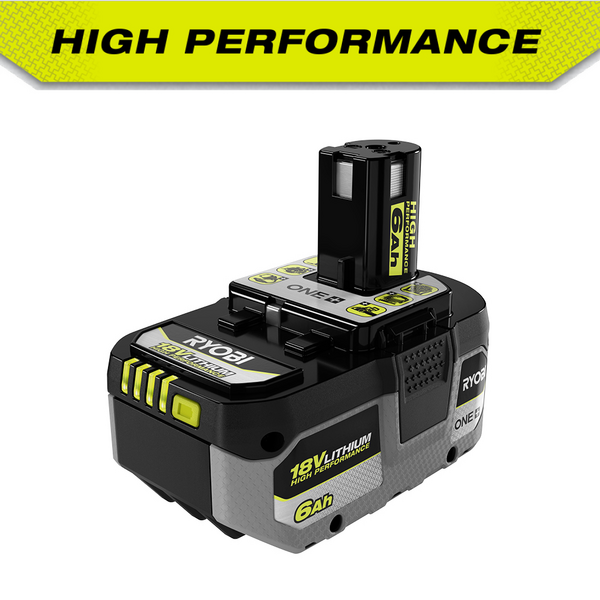 Product photo: 18V ONE+ 6AH LITHIUM-ION HIGH PERFORMANCE BATTERY
