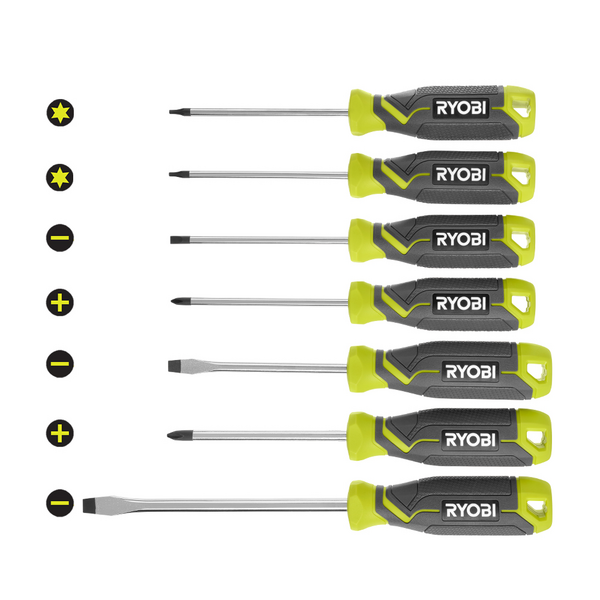 Product photo: Screwdriver Set (7-Piece) with Cushion Grip Handles