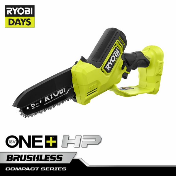 Product photo: 18V ONE+ HP 6" COMPACT BRUSHLESS PRUNING CHAINSAW