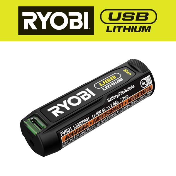 Product photo: USB Lithium 2Ah Lithium-ion Rechargeable Battery