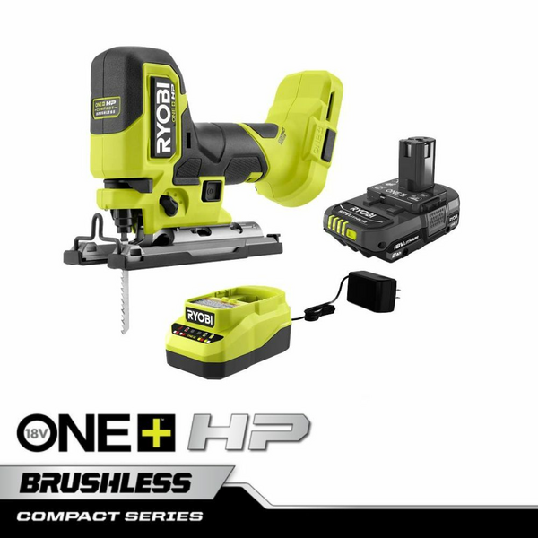 Product photo: 18V ONE+ HP COMPACT BRUSHLESS BARREL GRIP JIG SAW KIT