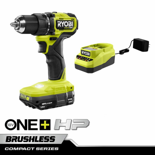 Product photo: 18V ONE+ HP COMPACT BRUSHLESS 1/2" DRILL/DRIVER KIT