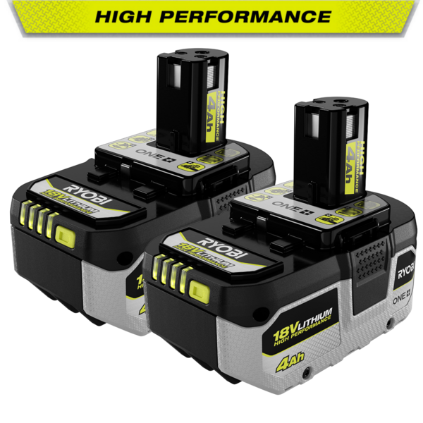 Product photo: 18V ONE+ 4AH LITHIUM HIGH PERFORMANCE BATTERY (2-PACK)