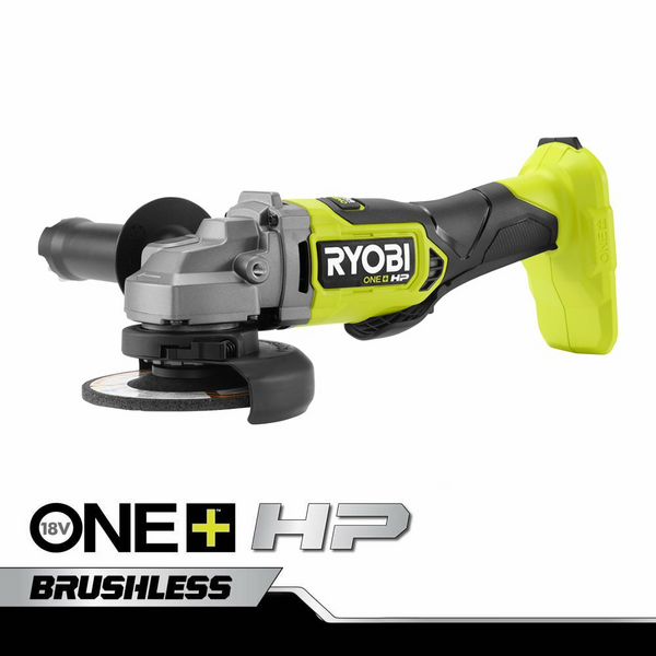 Product photo:  18V ONE+ HP BRUSHLESS 4-1/2" ANGLE GRINDER/CUT-OFF TOOL