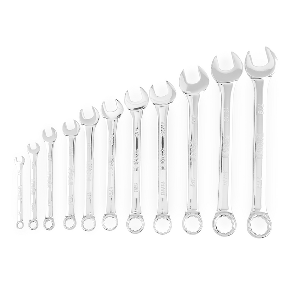 Product photo: 11 PC.  SAE Combination Wrench Set 
