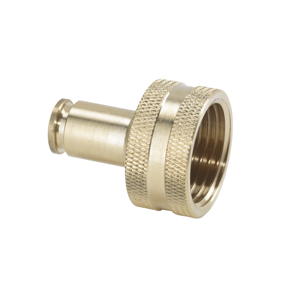 Product photo: 3/8" Brass Slip Lock Hose Adapter