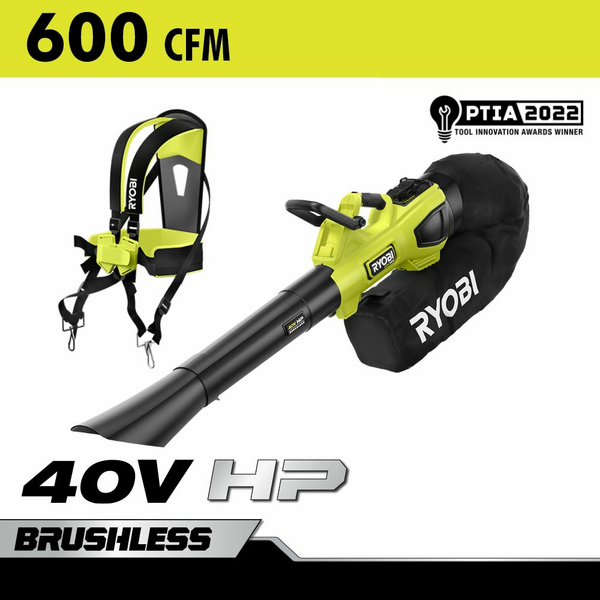 Product photo: 40V HP BRUSHLESS 600 CFM BLOWER/VACUUM