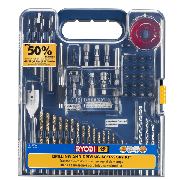 Product photo: 60 PC. Drilling and Driving Accessory Kit