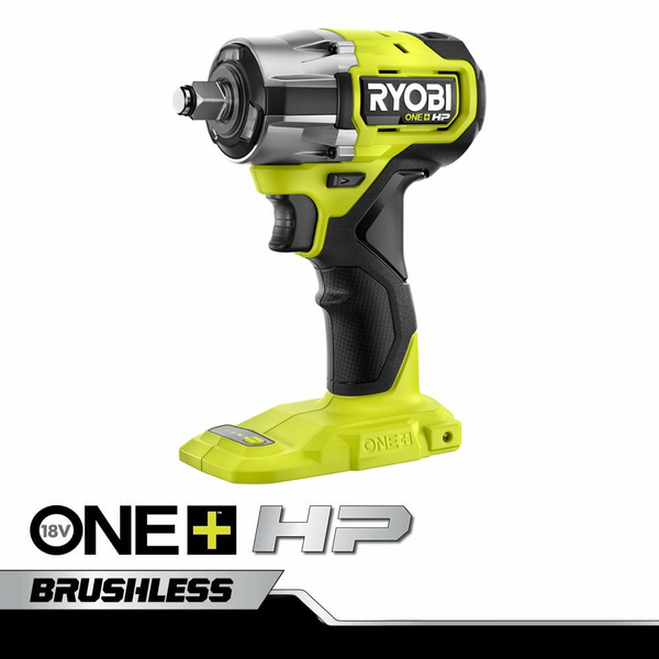 18V ONE+ HP COMPACT BRUSHLESS 4-MODE 1/2 IMPACT - RYOBI Tools