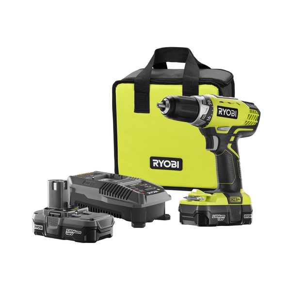 Ryobi P208 One 18V Lithium Ion Drill/Driver with 1/2 Inch Keyless Chuck FBA_P208 Batteries Not Included, Power Tool Only 