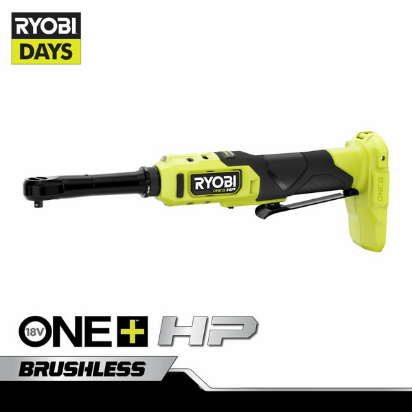Product photo: 18V ONE+ HP BRUSHLESS 1/4" EXTENDED REACH RATCHET