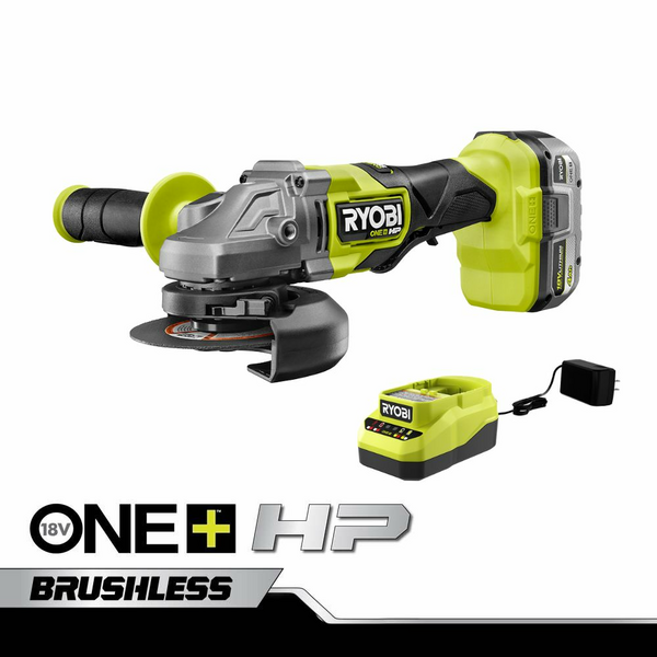 Product photo: 18V ONE+ HP Brushless 4-1/2" Angle Grinder/Cut-Off Tool Kit