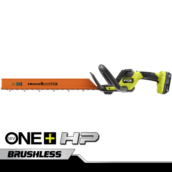 Product photo: 18V ONE+ HP 22" Brushless Hedge Trimmer with 2Ah Battery and Charger