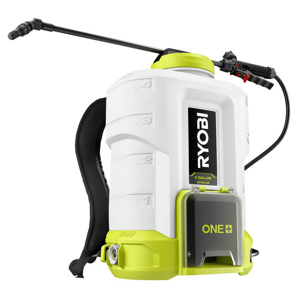 Product photo: 18V ONE+ 4 GALLON BACKPACK CHEMICAL SPRAYER