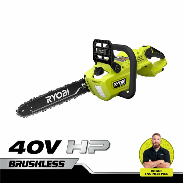 Product photo: 40V HP BRUSHLESS 14" CHAINSAW 