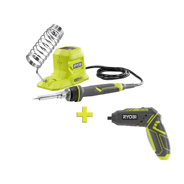 Product photo: 4V QUICKTURN™ SCREWDRIVER AND 18V ONE+™ 40W SOLDERING IRON