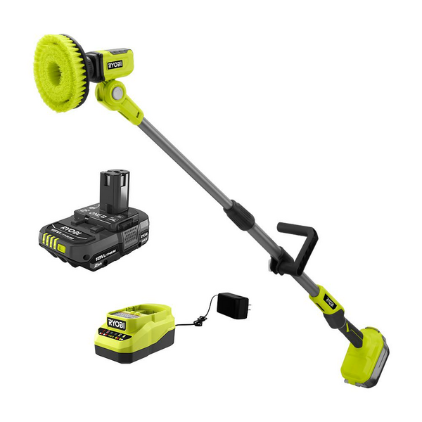 Product photo: 18V ONE+ TELESCOPING POWER SCRUBBER KIT