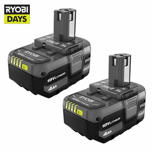 Product photo: 18V ONE+ 4AH LITHIUM BATTERY (2-PACK)