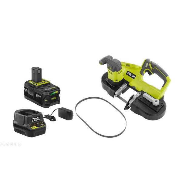Product photo: 18V ONE+ 2-1/2" Compact Band Saw with (1) 4.0 Ah Battery and Charger