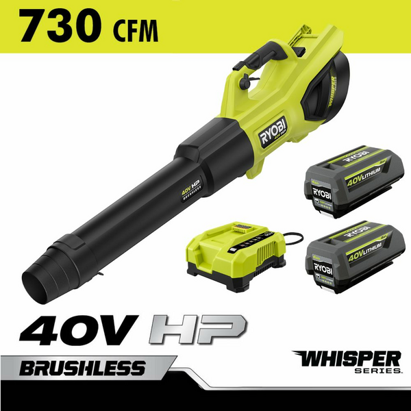 Product photo: 40V HP BRUSHLESS WHISPER SERIES 730 CFM BLOWER KIT