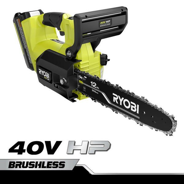 Product photo: 40V HP BRUSHLESS 12" TOP HANDLE CHAINSAW KIT