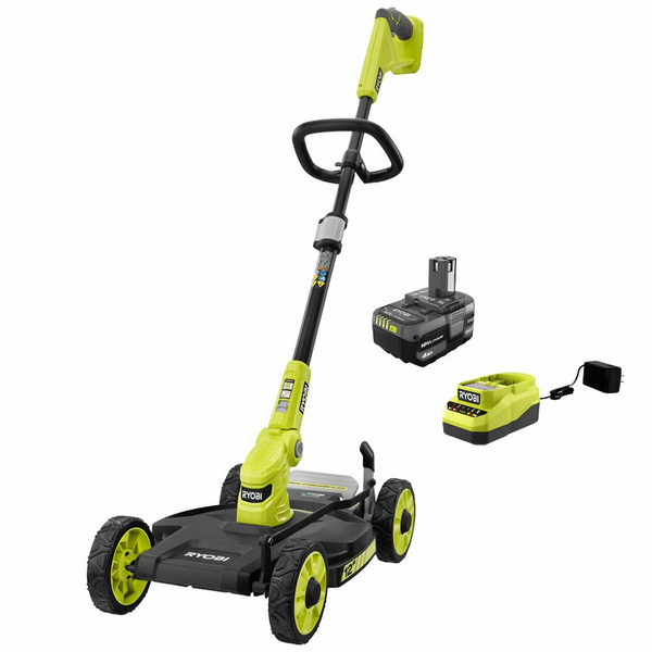 Product photo: 18V ONE+ 12" 3-IN-1 STRING TRIMMER, MOWER AND EDGER KIT