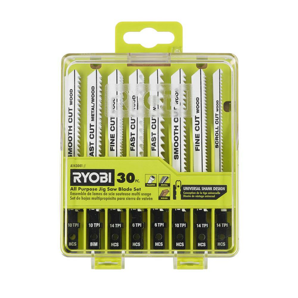 Product photo: 30 PC. ALL PURPOSE JIG SAW BLADE SET