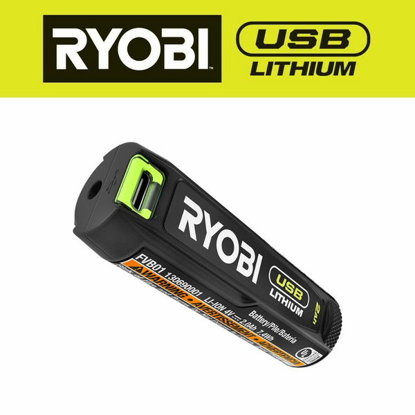USB LITHIUM 2AH LITHIUM RECHARGEABLE BATTERY - RYOBI Tools