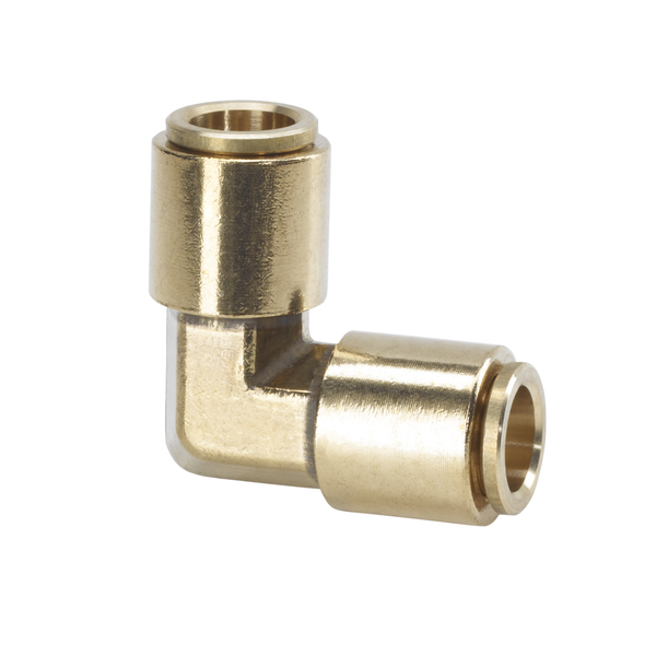 Product photo: 3/8" Brass Slip Lock Elbow Connector