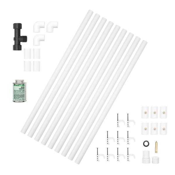 Product photo: 1/2" x 12" Professional PVC Misting Kit