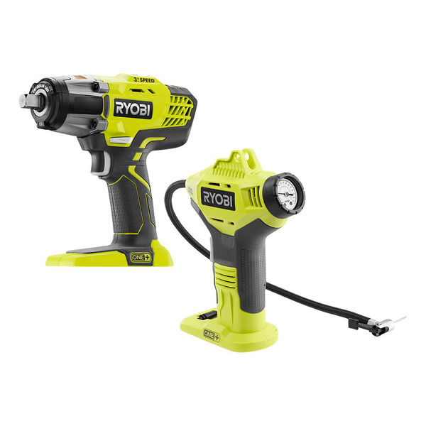 Product photo: 18V ONE+ 1/2 Impact Wrench and Inflator (Tools Only)